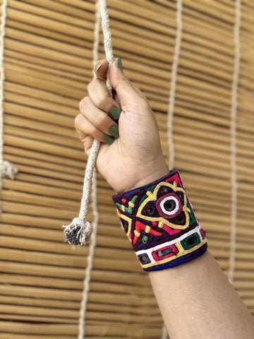 Harper Kutchi Fabric Bracelet | Handcuff