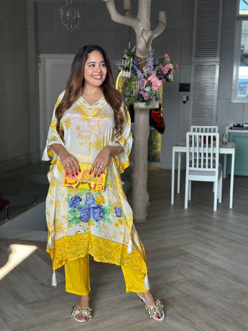 Yellow  Desire Kaftan Set