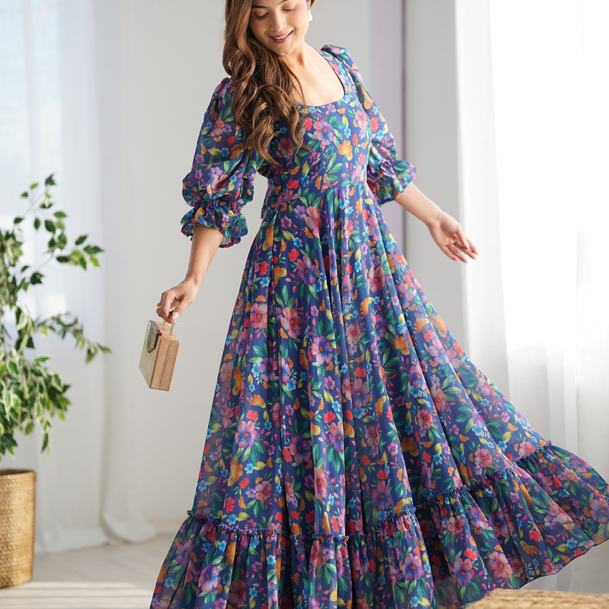 Multicolored Floral Maxi