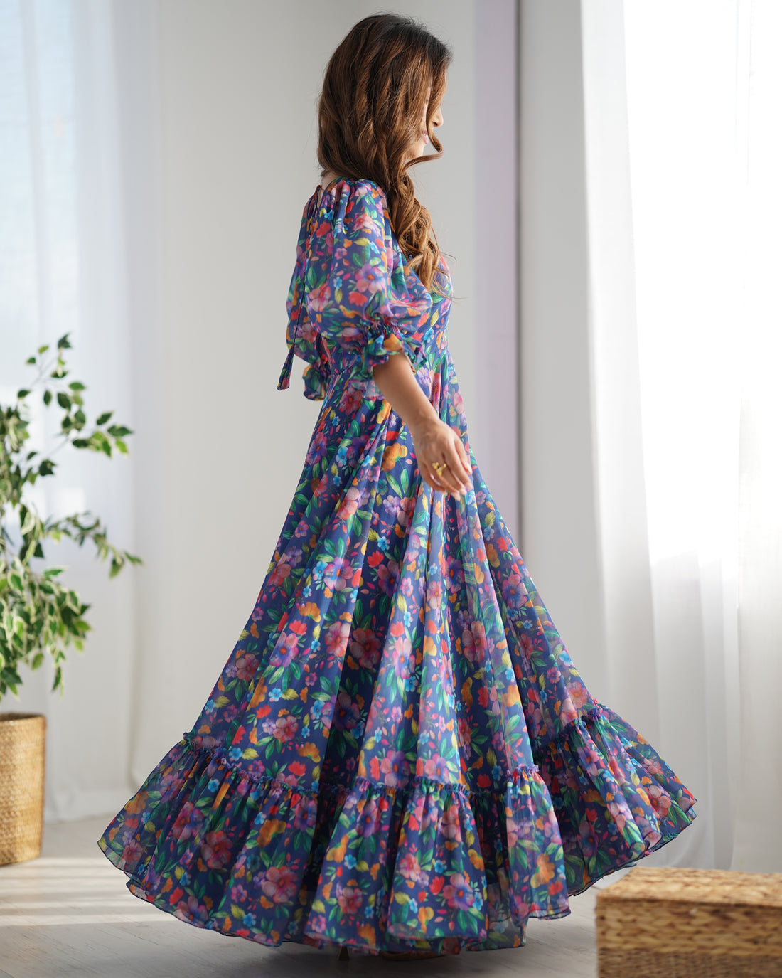 Multicolored Floral Maxi