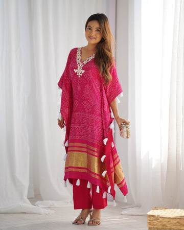 Fuchsia Glamour Kaftan